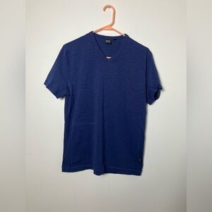 Hugo Boss Short Sleeve Tee Men’s M Blue Casual Comfort‎ V Neck